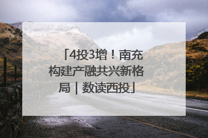 4投3增！南充构建产融共兴新格局｜数读西投
